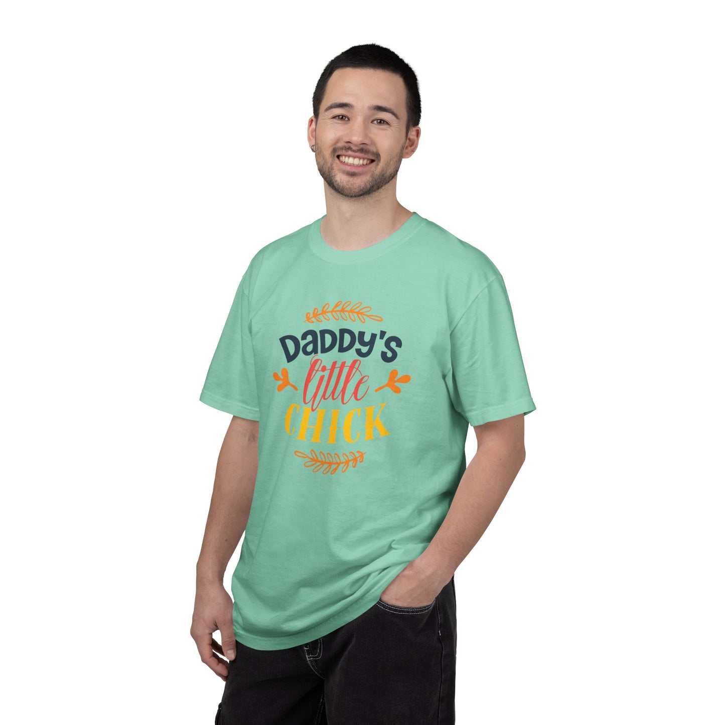 Daddy’s Little Chick Confidence Tee Elegance Charming Appealing Beauty Easter Celebration Unisex Heavy Cotton T-Shirt