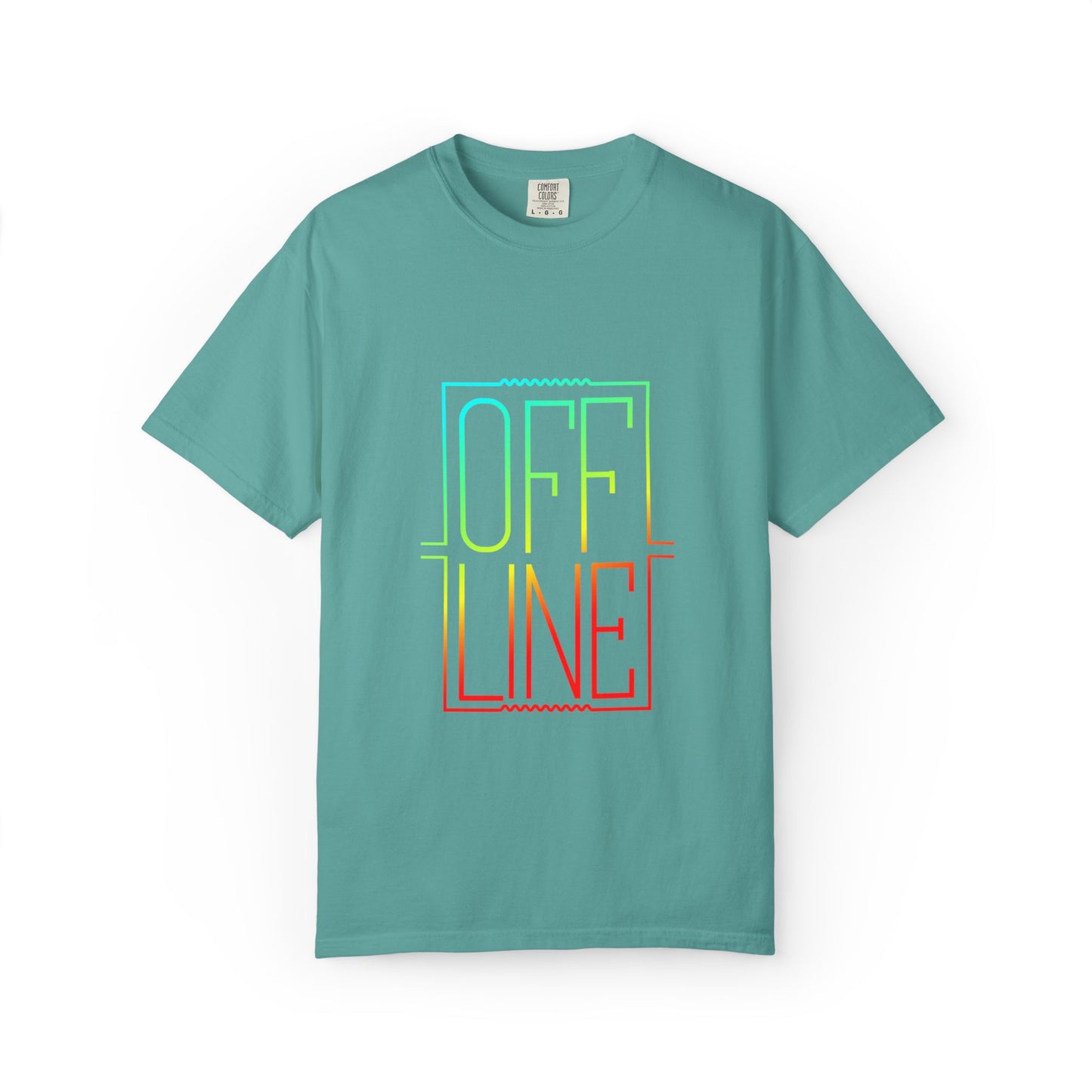 Offline Tech-Free Funny Tee Unplugged Disconnect Relaxation Peaceful Living No Screen Digital Break Unisex Heavy Cotton T-Shirt
