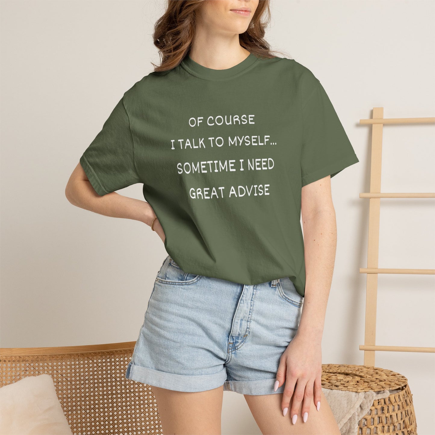 I Talk to Myself Unisex Garment-Dyed T-shirt
