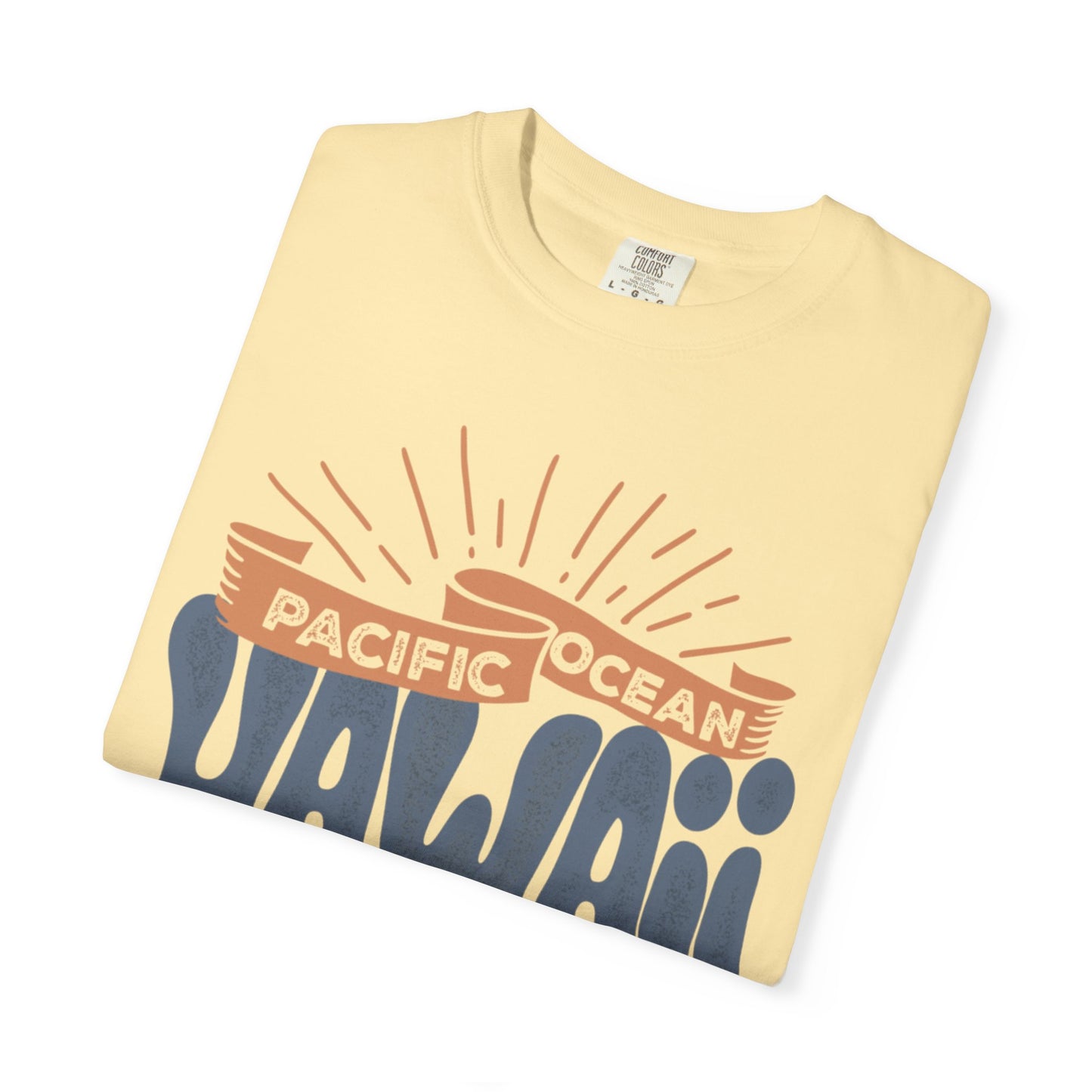 Enjoyable Pacific Ocean Hawaii Wave Rider Beach Life Sun Sand Sea Seashells Sea Waves Beach Sun Glasses Beach Surfers Unisex Heavy Cotton T-Shirt