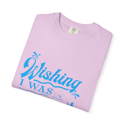 Funny Wishing I Was Fishing Catch and Release Unconditional Love Fishing Boat  Fishing Rod Sarcastic Adventure Unisex Heavy Cotton T-Shirt