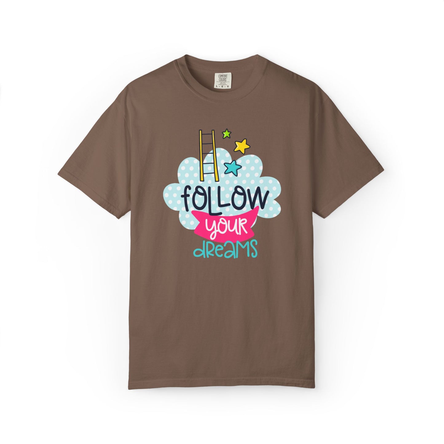 Follow Your Dreams Aspiration Determination Courage Night Wishes Unisex Heavy Cotton T-Shirt