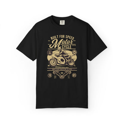 Built For Speed Motorcycle Custom Engine Club Motorbike Lovers Trendy Tee High-speed Rider Adventure Racer Unisex Heavy Cotton T-Shirt
