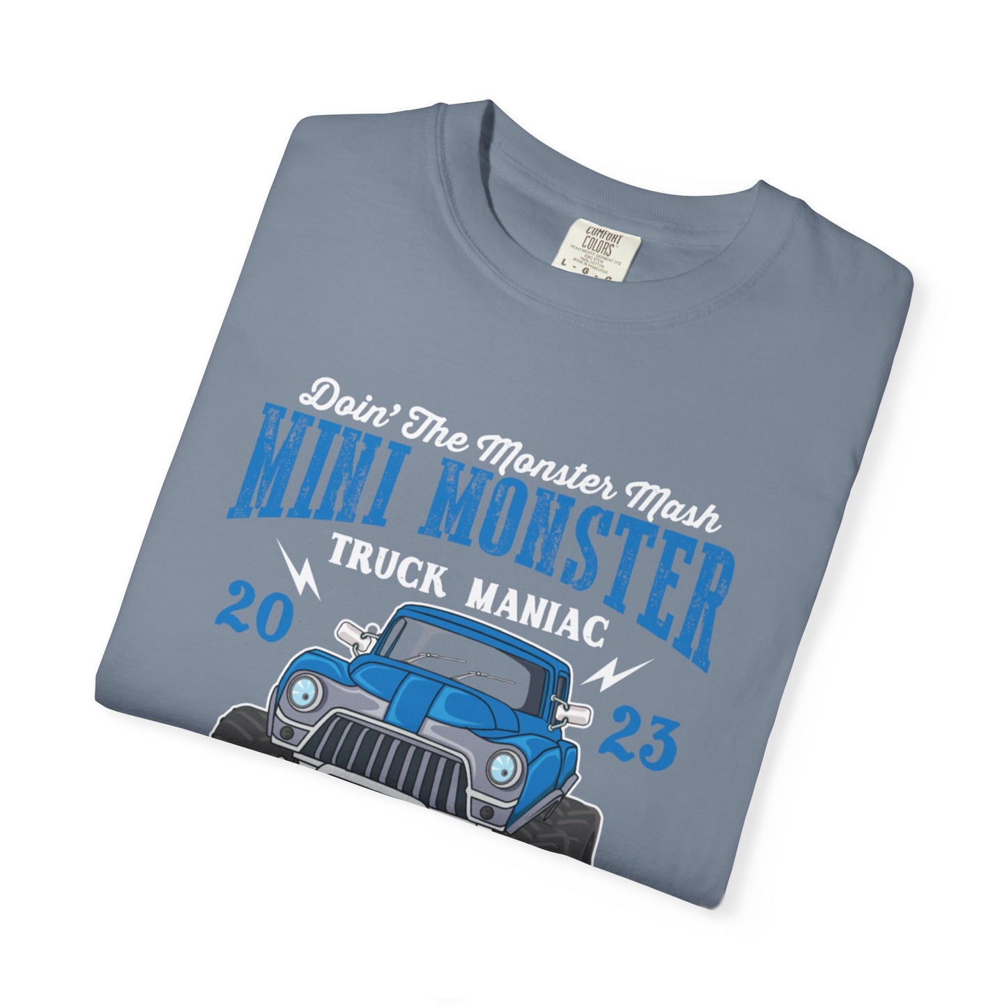 Funny Mini Monster Truck Manic Speed Truck Power Sarcastic Extreme Adventure Four-Wheel Drive Unisex Heavy Cotton T-Shirt