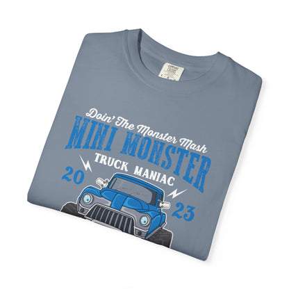 Funny Mini Monster Truck Manic Speed Truck Power Sarcastic Extreme Adventure Four-Wheel Drive Unisex Heavy Cotton T-Shirt