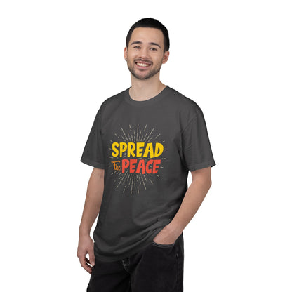 Spread The Peace Trendy Tee Encouraging Anti-violence Unity Kindness Humble Positivity Unisex Heavy Cotton T-Shirt