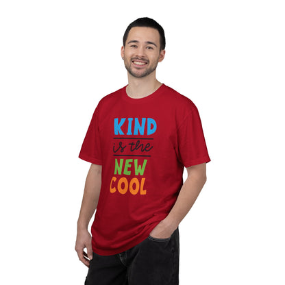 Kind Is The New Cool Positive Affirmation Tee Heartfelt Advice Inspirational Words Unisex Heavy Cotton T-Shirt