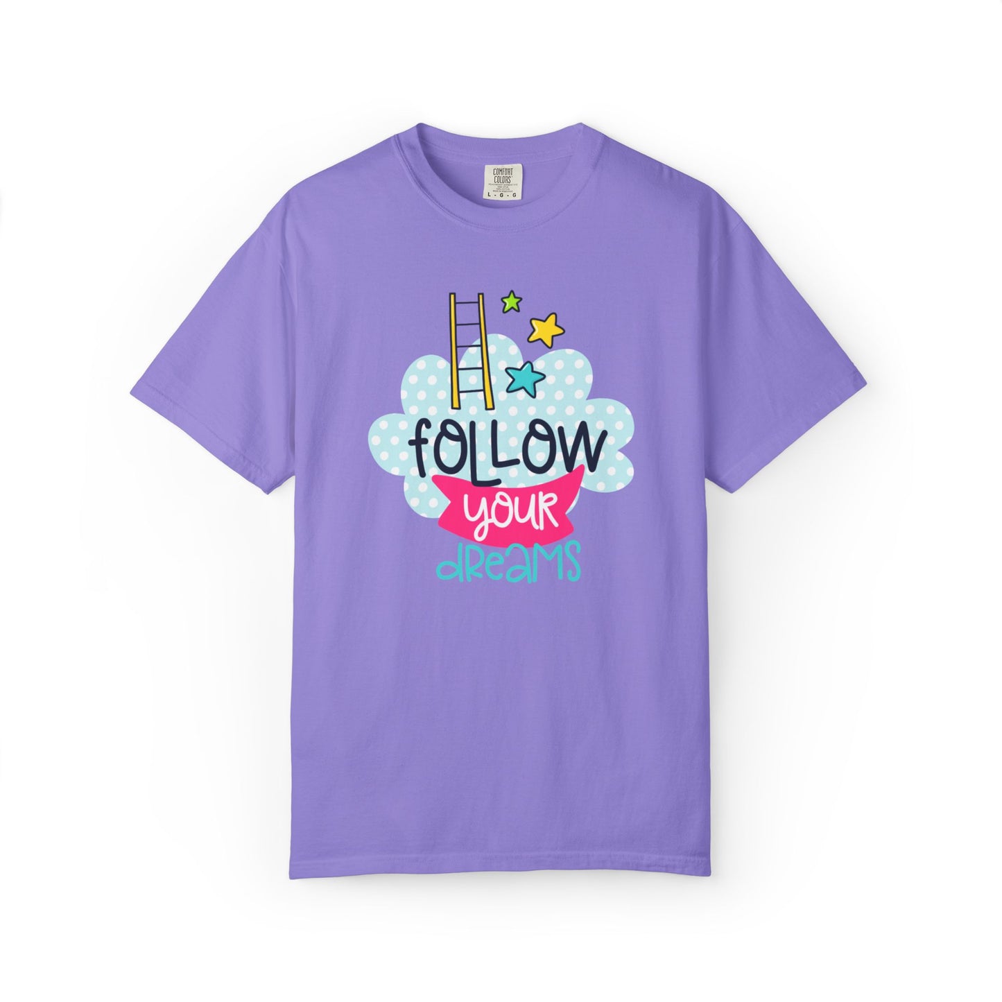 Follow Your Dreams Aspiration Determination Courage Night Wishes Unisex Heavy Cotton T-Shirt