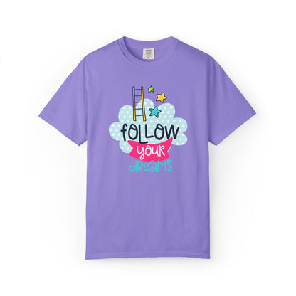 Follow Your Dreams Aspiration Determination Courage Night Wishes Unisex Heavy Cotton T-Shirt