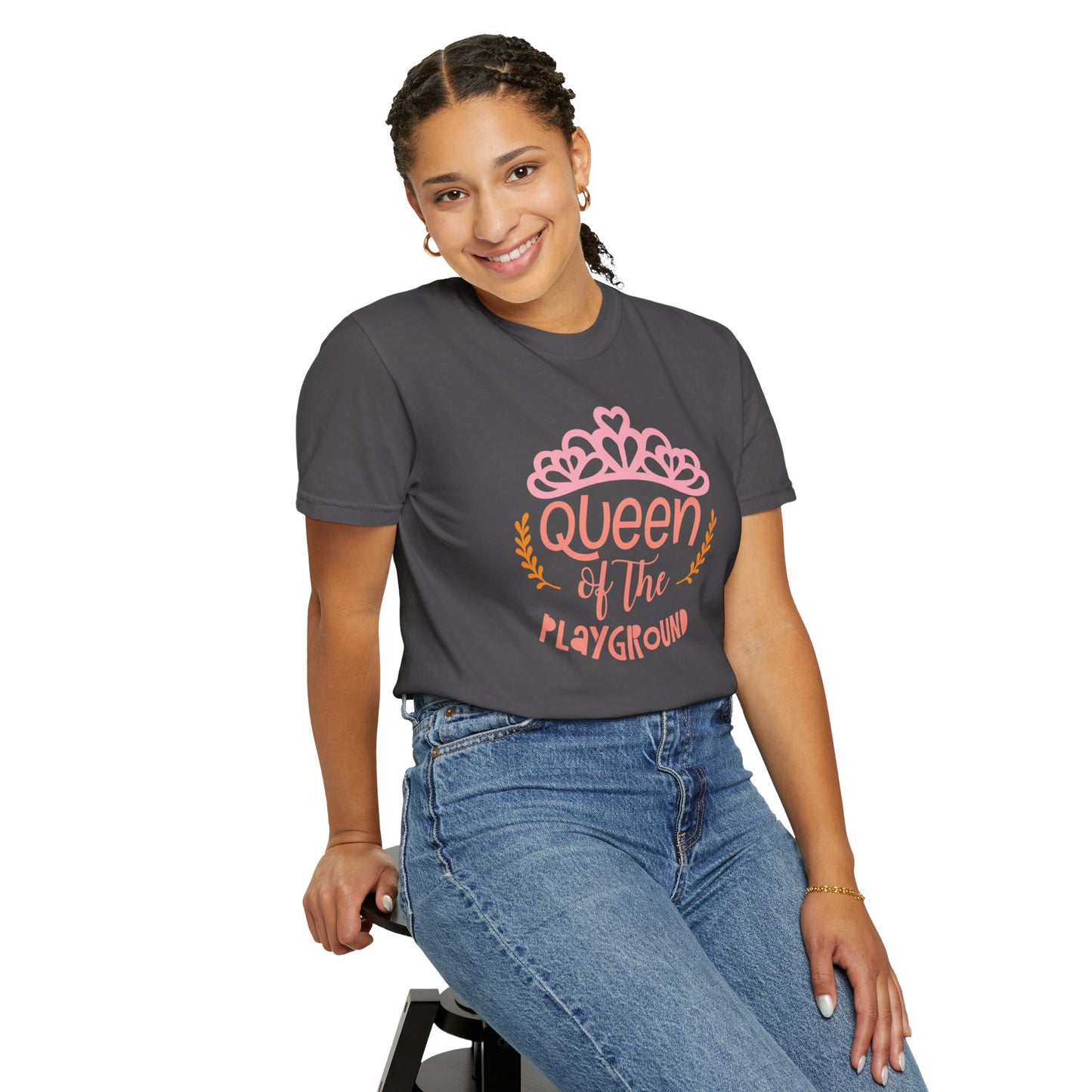 Queen Of The Playground Playtime Learning Objectives Early Toddlers Tee Childhood Development Unisex Heavy Cotton T-Shirt