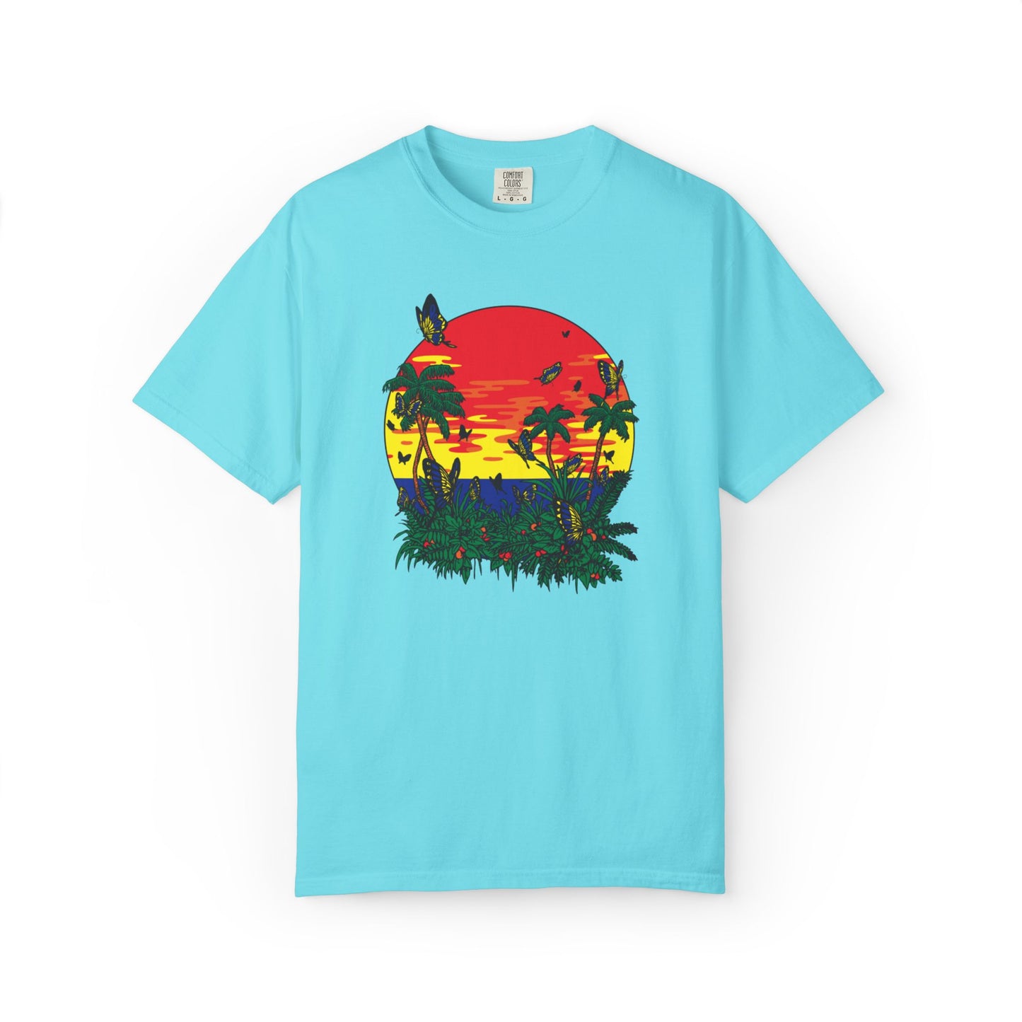 Palm Trees Island Summer Trendy Tee Sunshine Days Ice Cream Summer Camp Beachcombing Anchor Unisex Heavy Cotton T-Shirt