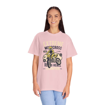 Extreme Champion Epic Trail Exploration Tee Thrill-Seeking Stunt Mastery Downhill Rush Unisex Heavy Cotton T-Shirt