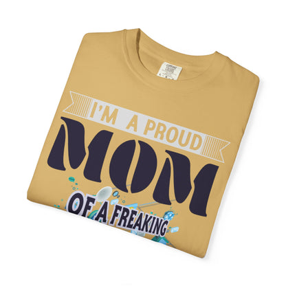 Proud Mom Telecom Engineer Mobile Technology Signal Processing Digital Communication Radio Frequencies Unisex Heavy Cotton T-Shirt