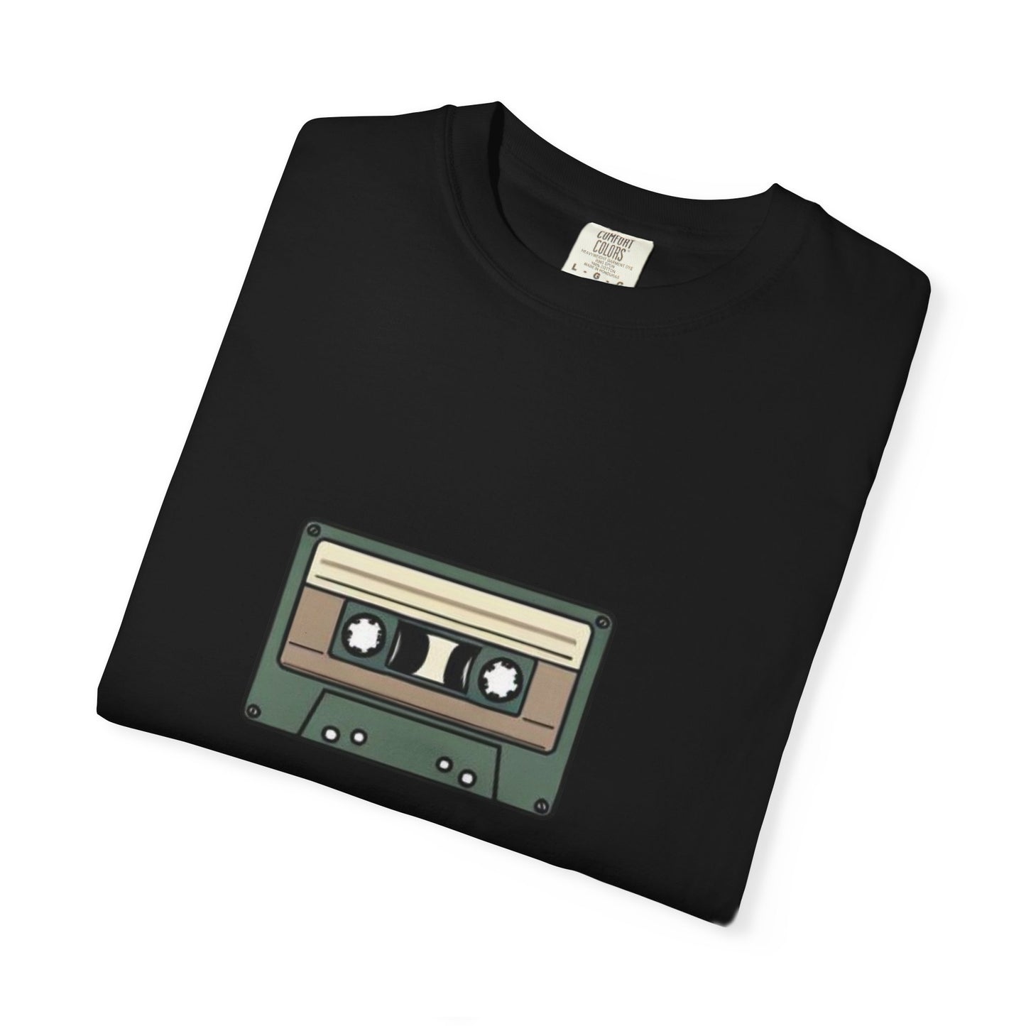 Audio Cassette - of Unisex Garment-Dyed T-shirt