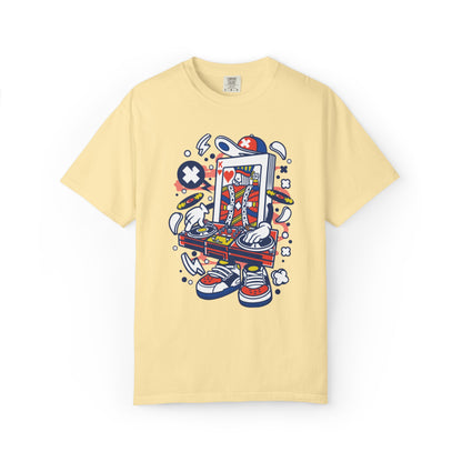 Dj King Play Card Hip Hop Vibes Trends Pop Visuals Tee Remixes Music Producer Unisex Heavy Cotton T-Shirt