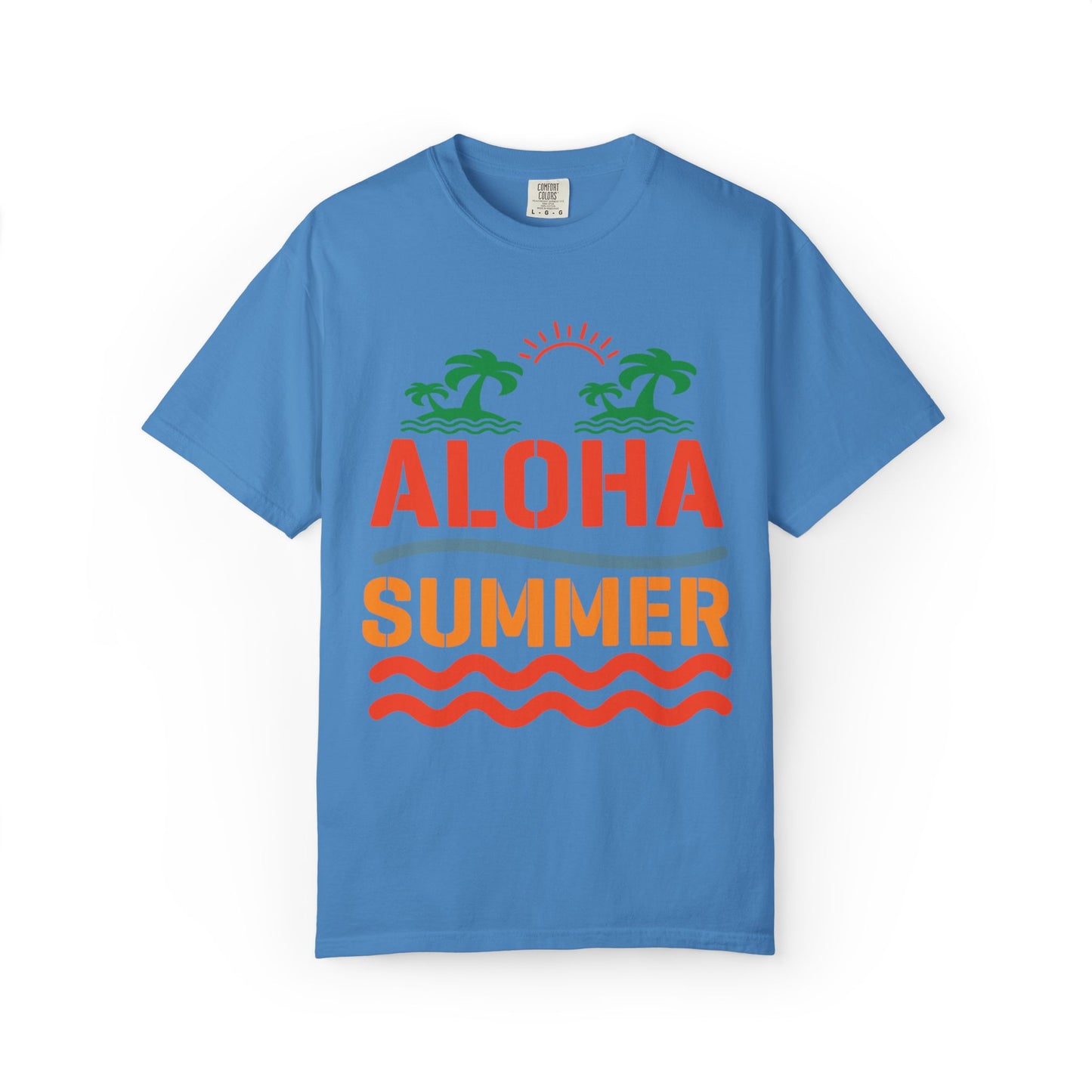 Exciting Aloha Summer Sunshine Beach Days White Sand Summer Camp Vacation Mode Sunny Days Unisex Heavy Cotton T-Shirt