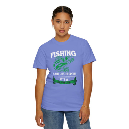 Fishing Is Not Just A Sport Reel Bait Fishing Tee Solitude Unisex Heavy Cotton T-Shirt