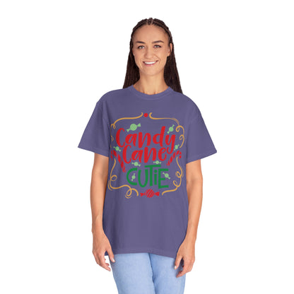 Candy Cane Cutie Enjoying Tee Tiny Helpers Jingle Bell Bling Festival Season Merry Christmas Unisex Heavy Cotton T-Shirt
