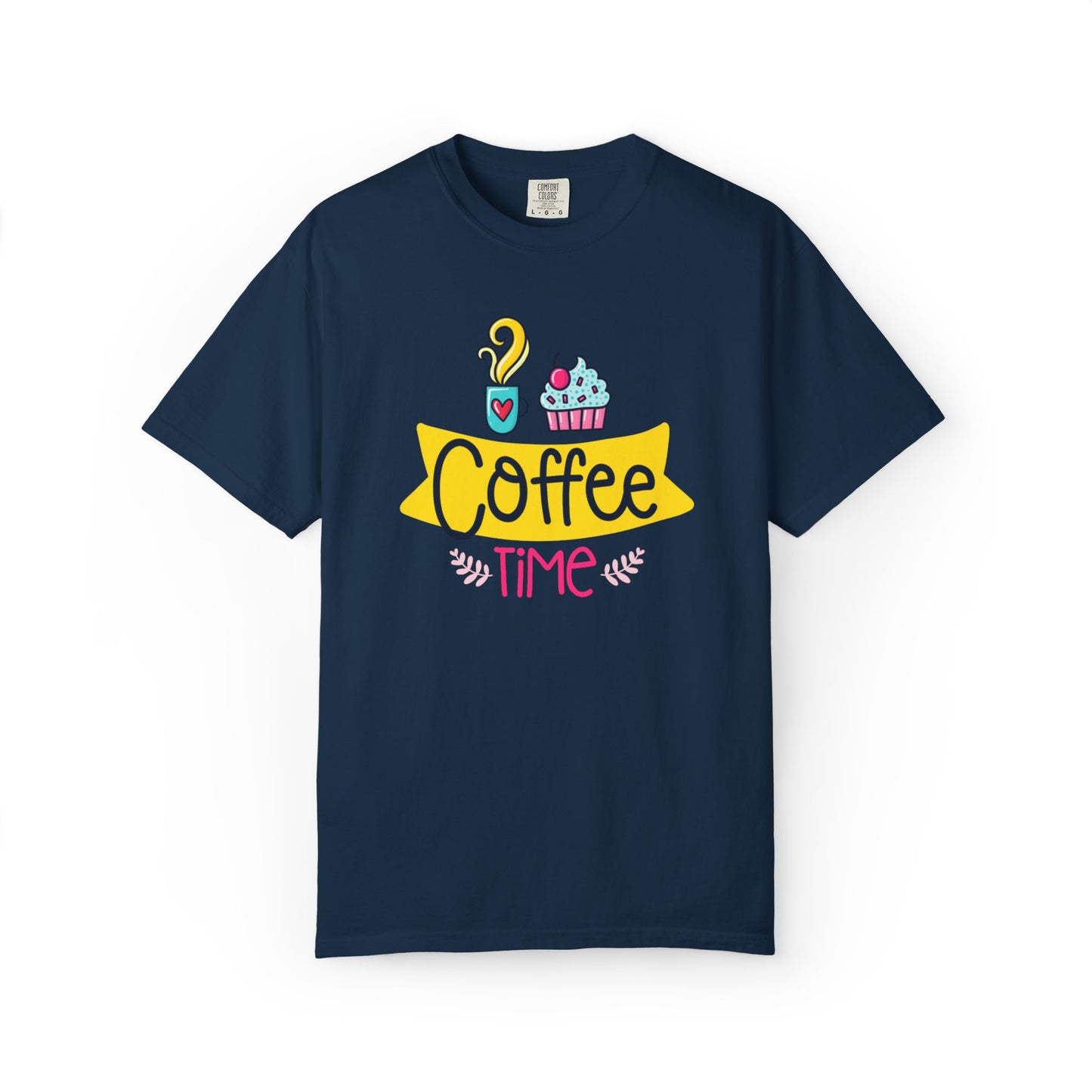 Funny Coffee Time Beans Latte Lovers Tee Black Brew Addicted Barista Freak Unisex Heavy Cotton T-Shirt