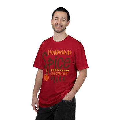 Pumpkin Spice & Everything Nice Halloween Autumn Delight Pumpkin Lovers Tee Seasonal Spices Fall Fusion Unisex Heavy Cotton T-Shirt