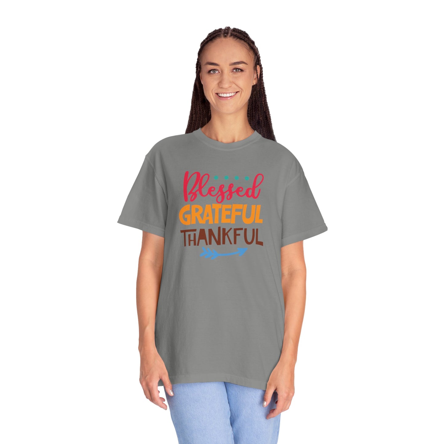 Blessed Grateful ThankfulAppreciate Everything Lovers Tee Positivity Self-Sufficiency Satisfaction Unisex Heavy Cotton T-Shirt