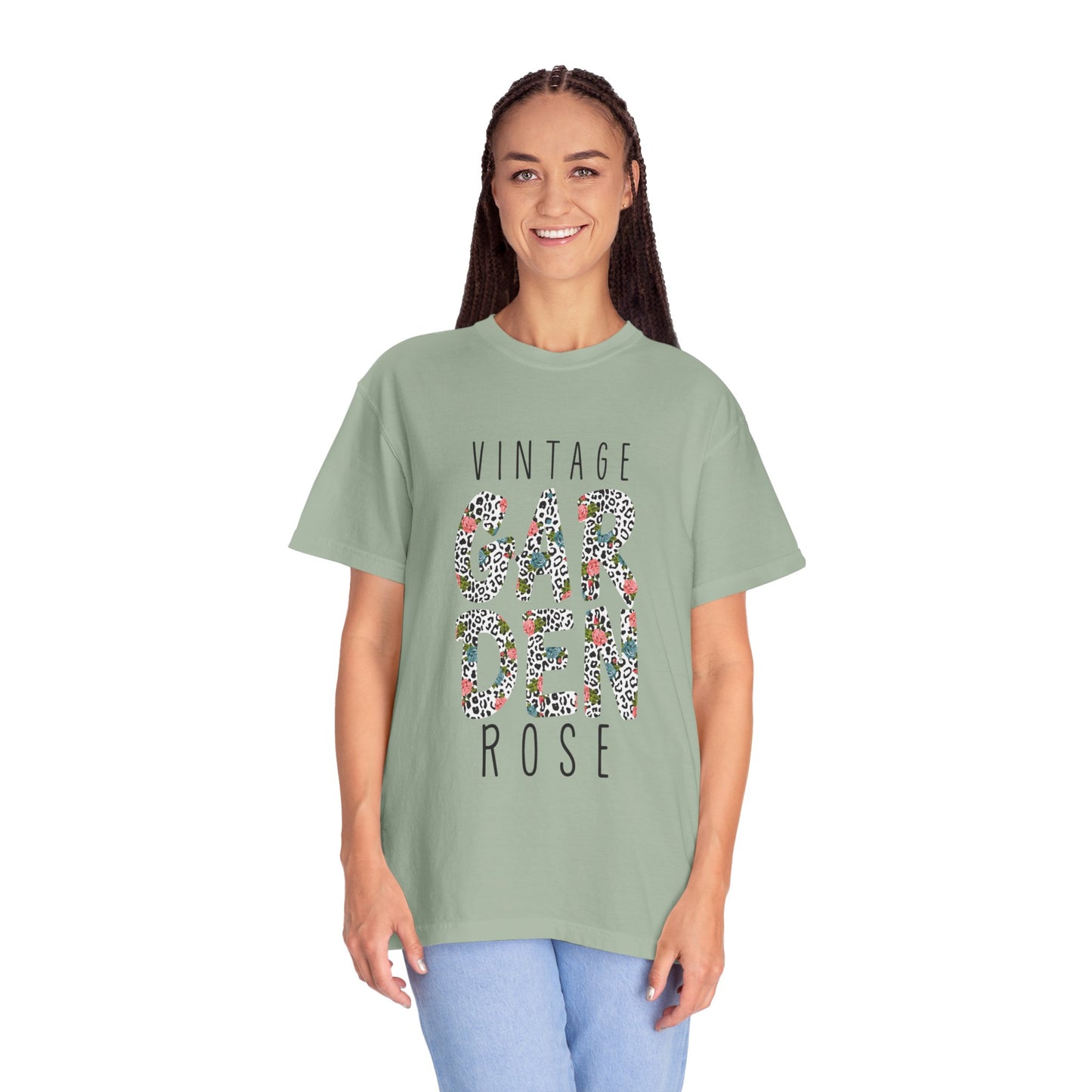 Vintage Garden Rose Heartwarming Lovely Trendy Tee Sweet Charismatic Beautiful Fragrance Happiness Unisex Heavy Cotton T-Shirt