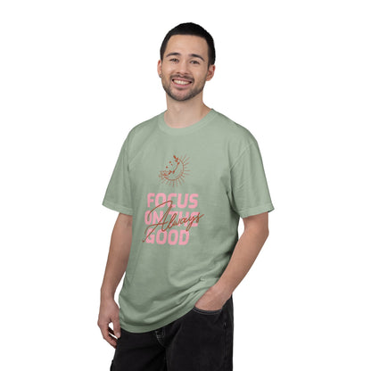 Focus on Good Trendy Tee Travel Addict Exploring Adventurous Tour Lover Tourist Journey Unisex Heavy Cotton T-Shirt