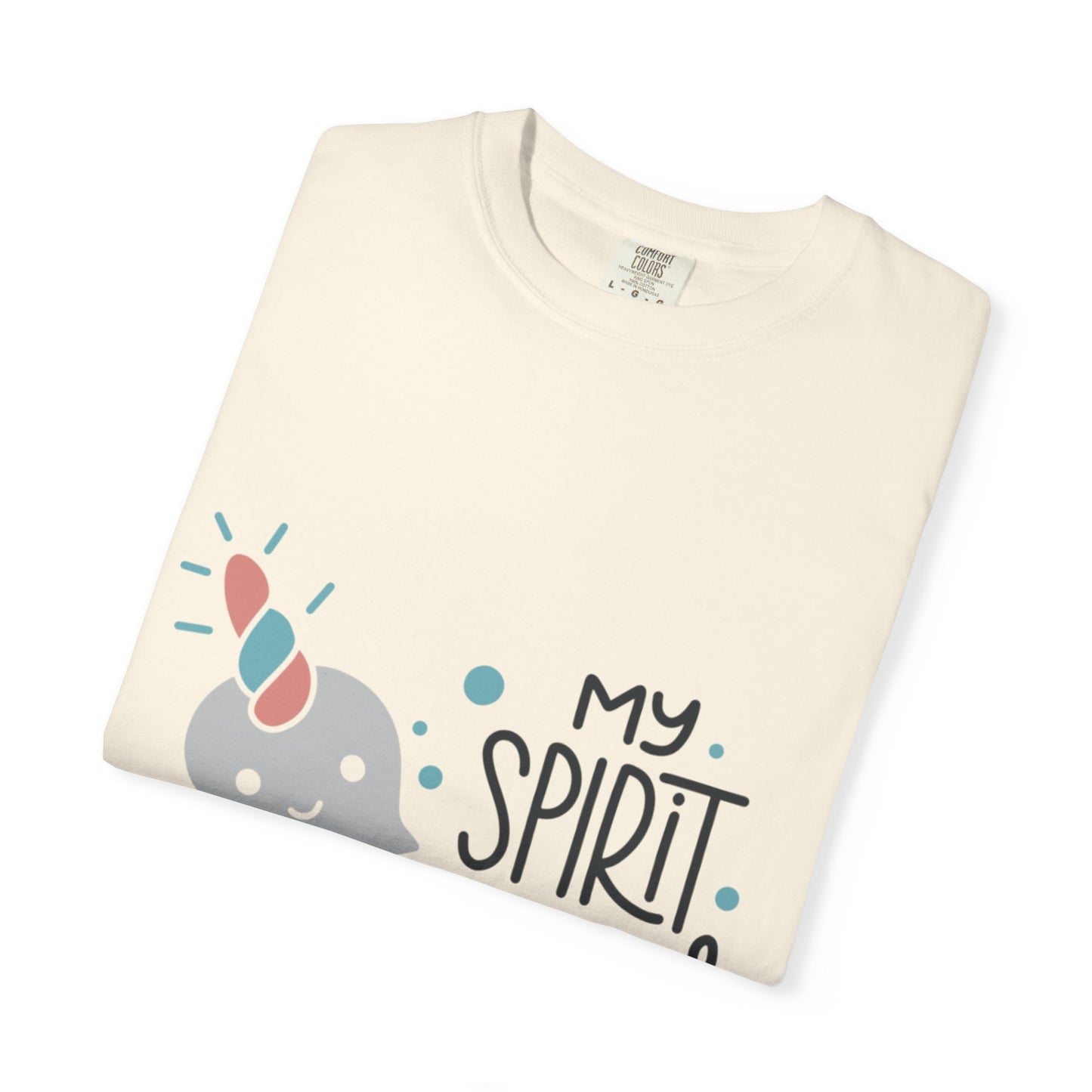 My Spirit Animal Is a Narwhal Unicorn Of The Sea Tusk Tee Inuit Culture Migration Unisex Heavy Cotton T-Shirt