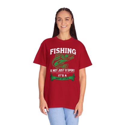 Fishing Is Not Just A Sport Reel Bait Fishing Tee Solitude Unisex Heavy Cotton T-Shirt
