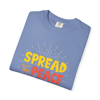 Spread The Peace Trendy Tee Encouraging Anti-violence Unity Kindness Humble Positivity Unisex Heavy Cotton T-Shirt