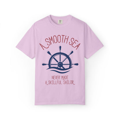 A Smooth Sea Marine Life Fishermen Seafaring Adventure Lovers Tee Shipman Unisex Heavy Cotton T-Shirt