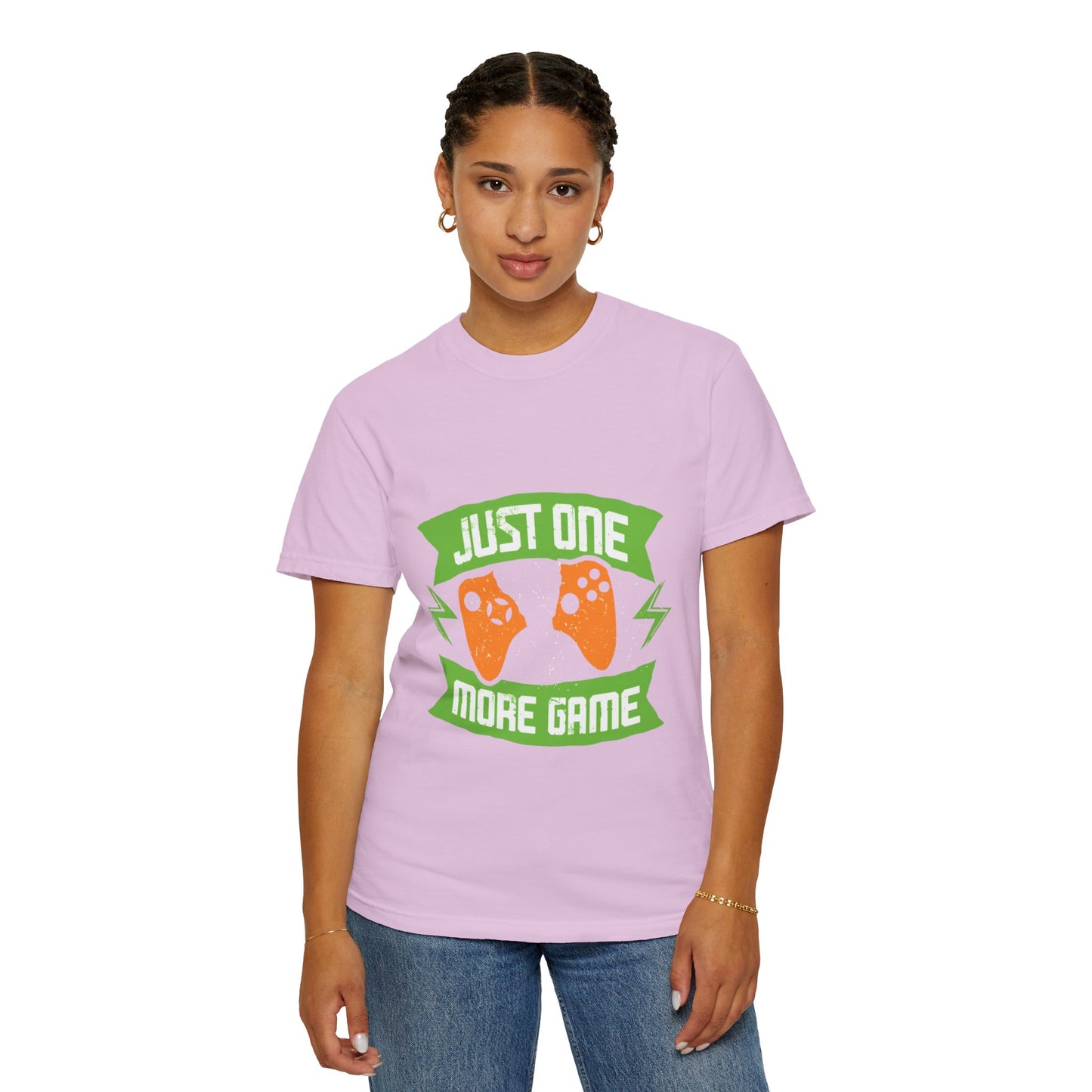 Funny Just One More Game Lost In The Game Gamer Zone Sarcastic Role-Playing Game Unisex Heavy Cotton T-Shirt