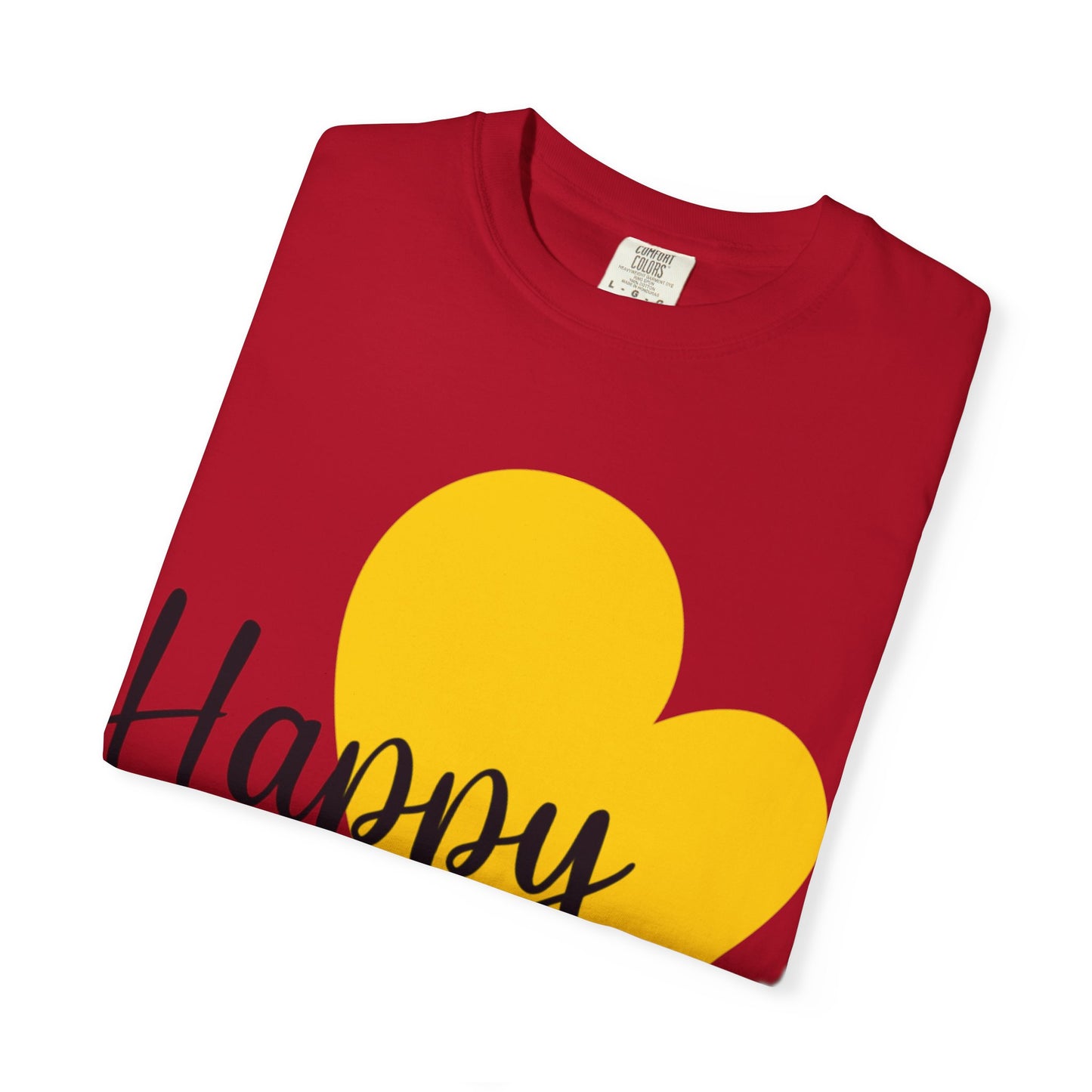 Happy Family Peaceful Paradise Tee Cherished Space Heartfelt Haven Unisex Heavy Cotton T-Shirt