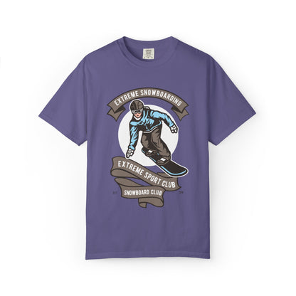 Extreme Snowboarding Sports Club Holly Jolly Winter Tee Wonderland Unisex Heavy Cotton T-Shirt