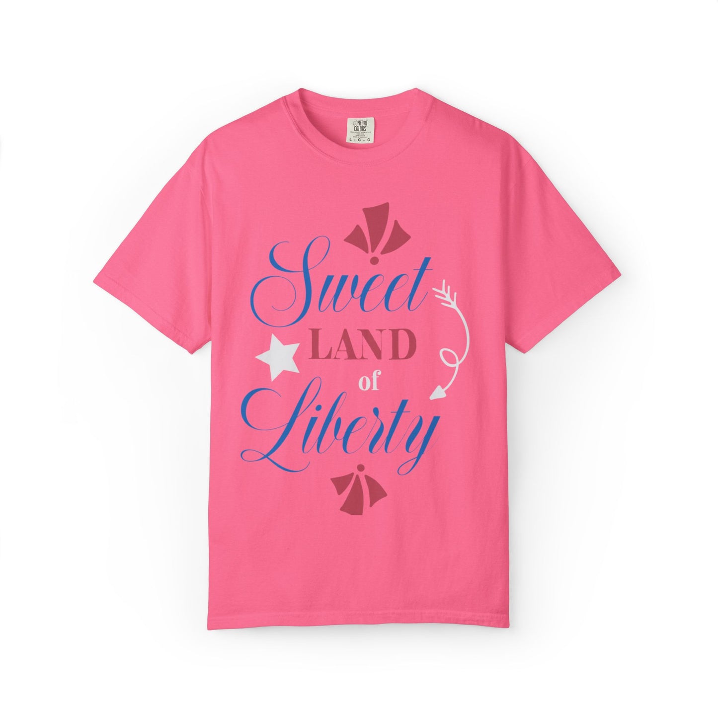 Sweet Land Of Liberty Equality American Values Country Love USA Flag Patriotic Tee Loyalty Fairness Unity Unisex Heavy Cotton T-Shirt