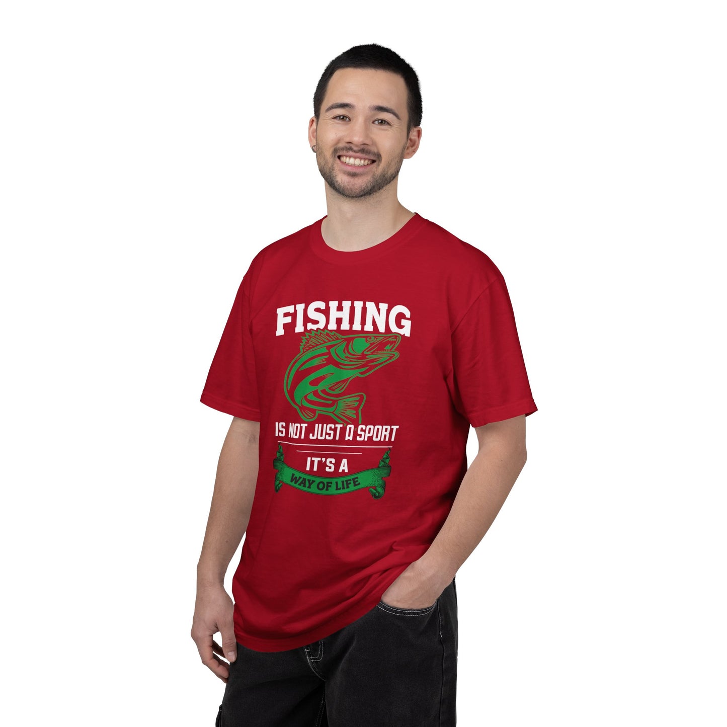 Fishing Is Not Just A Sport Reel Bait Fishing Tee Solitude Unisex Heavy Cotton T-Shirt