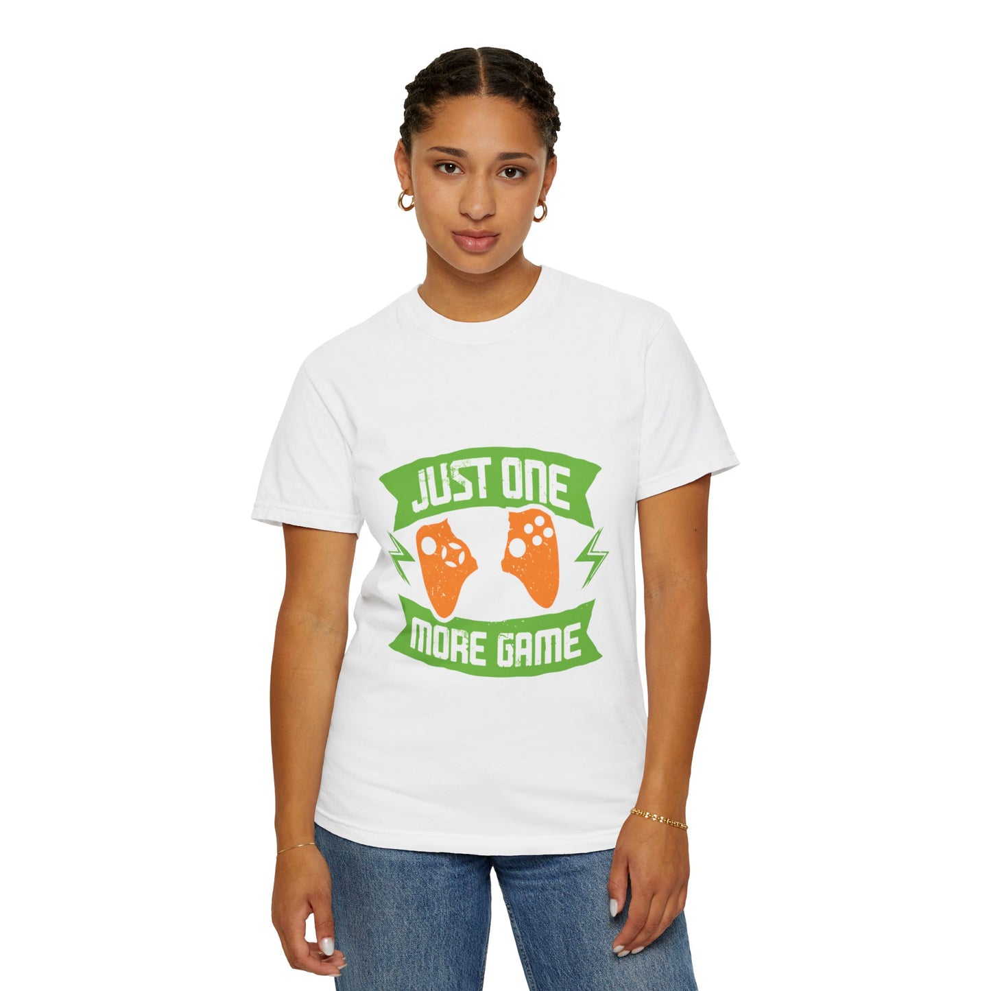 Funny Just One More Game Lost In The Game Gamer Zone Sarcastic Role-Playing Game Unisex Heavy Cotton T-Shirt
