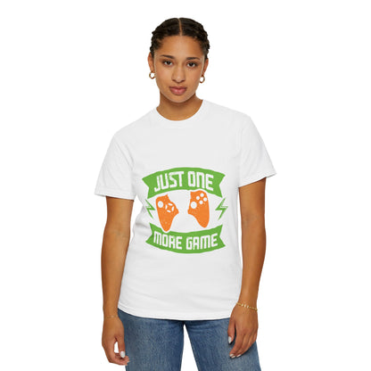 Funny Just One More Game Lost In The Game Gamer Zone Sarcastic Role-Playing Game Unisex Heavy Cotton T-Shirt