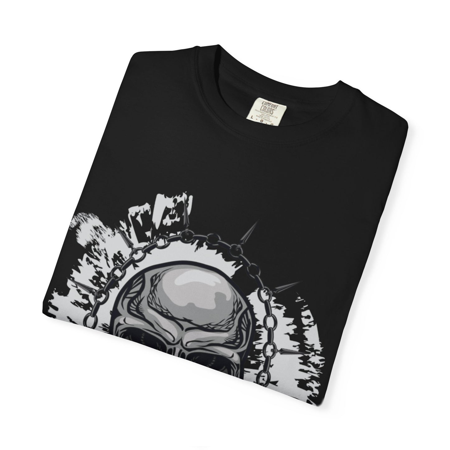Chain Skull Cranium Head Anatomy Bones Trend Tee Horror Creepy Head X-ray Unisex Heavy Cotton T-Shirt