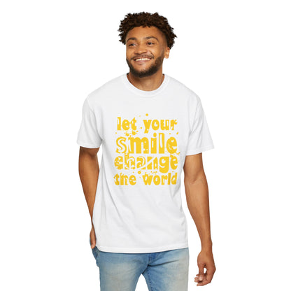 Let Your Smile Change The World Kindness Heartfelt Compliments Tee Thoughtful Gestures Love-Inspiration  Unisex Heavy Cotton T-Shirt