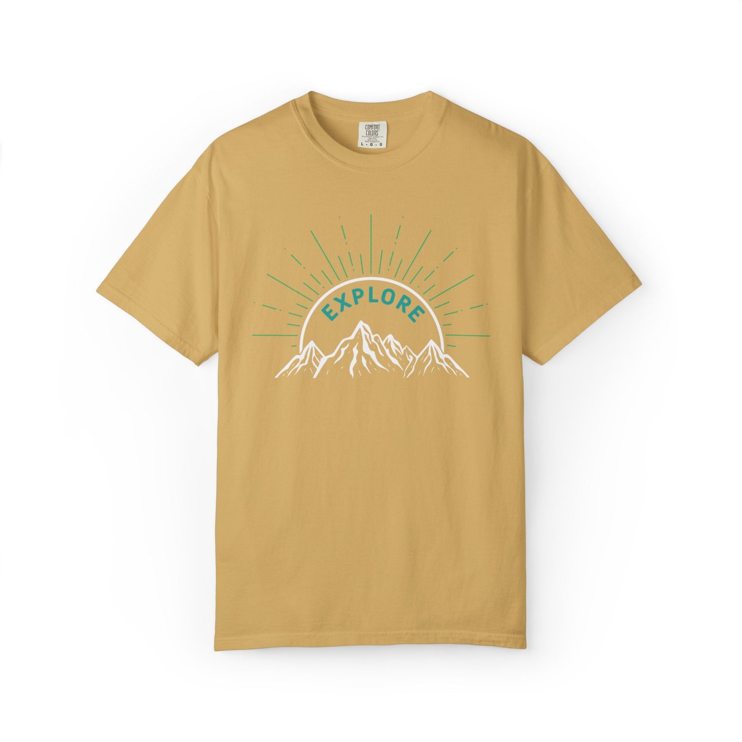 Funny Explore Mountain Adventure Tee Sarcastic Alpine Discover Camping Forest Unisex Heavy Cotton T-Shirt