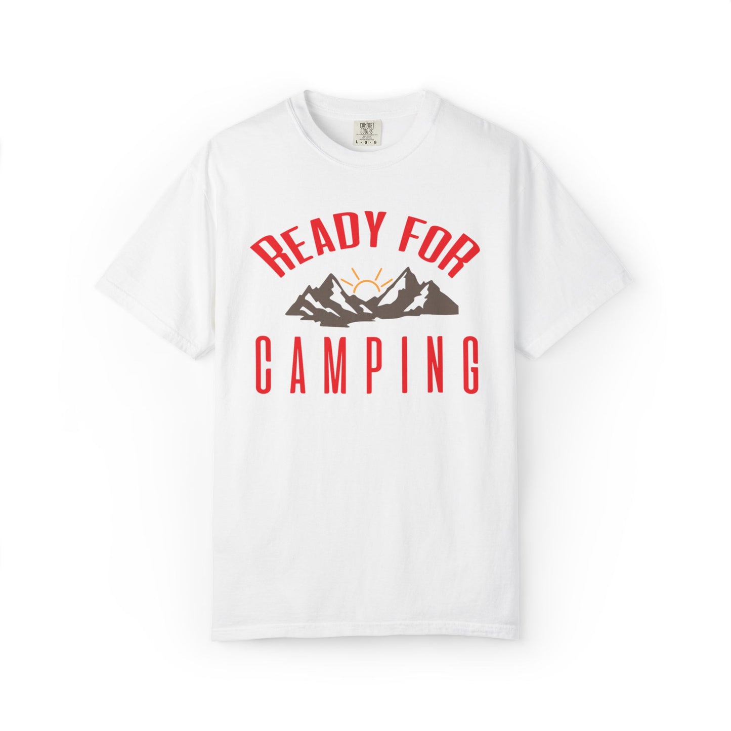Ready For Camping Trendy Tee Adventure Mountain Hut Belays Ropes Fun Activities Bonfire Unisex Heavy Cotton T-Shirt
