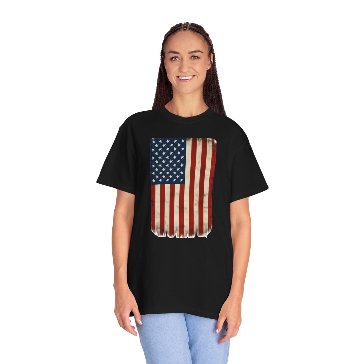 Flag USA - Unisex Garment-Dyed T-shirt