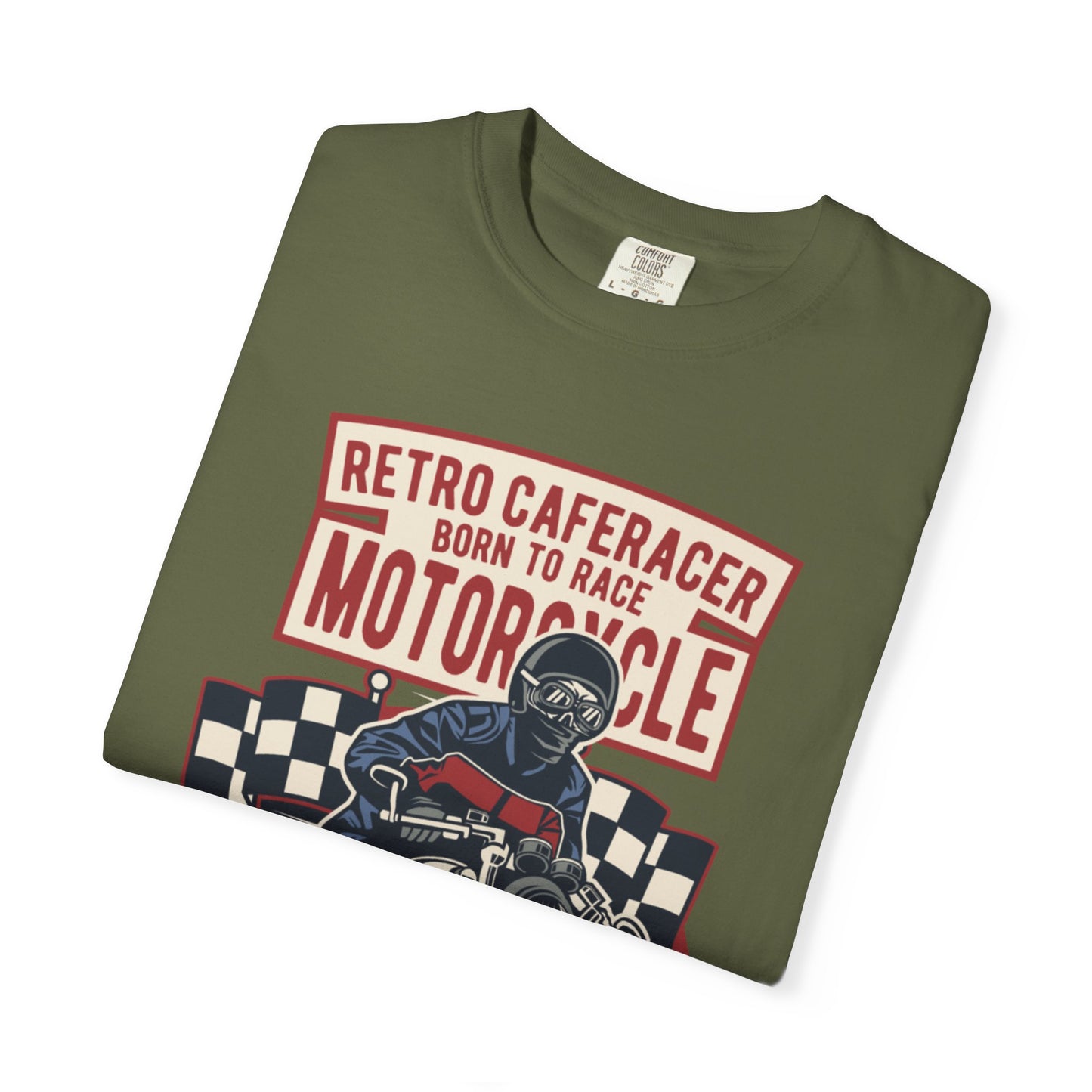 Retro Caferacer Vintage King Of The Road Classic Tee Bike Speed Racing Enthusiast Unisex Heavy Cotton T-Shirt