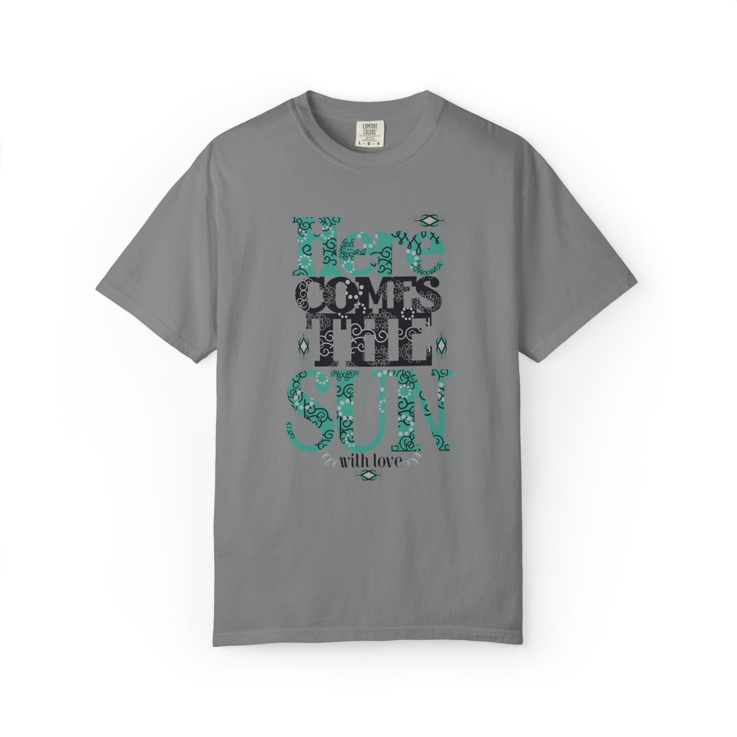 Here Comes The Sun Sunrise Beach Days Heartwarming Lovely Trendy Tee Adorable Warm Weather Unisex Heavy Cotton T-Shirt