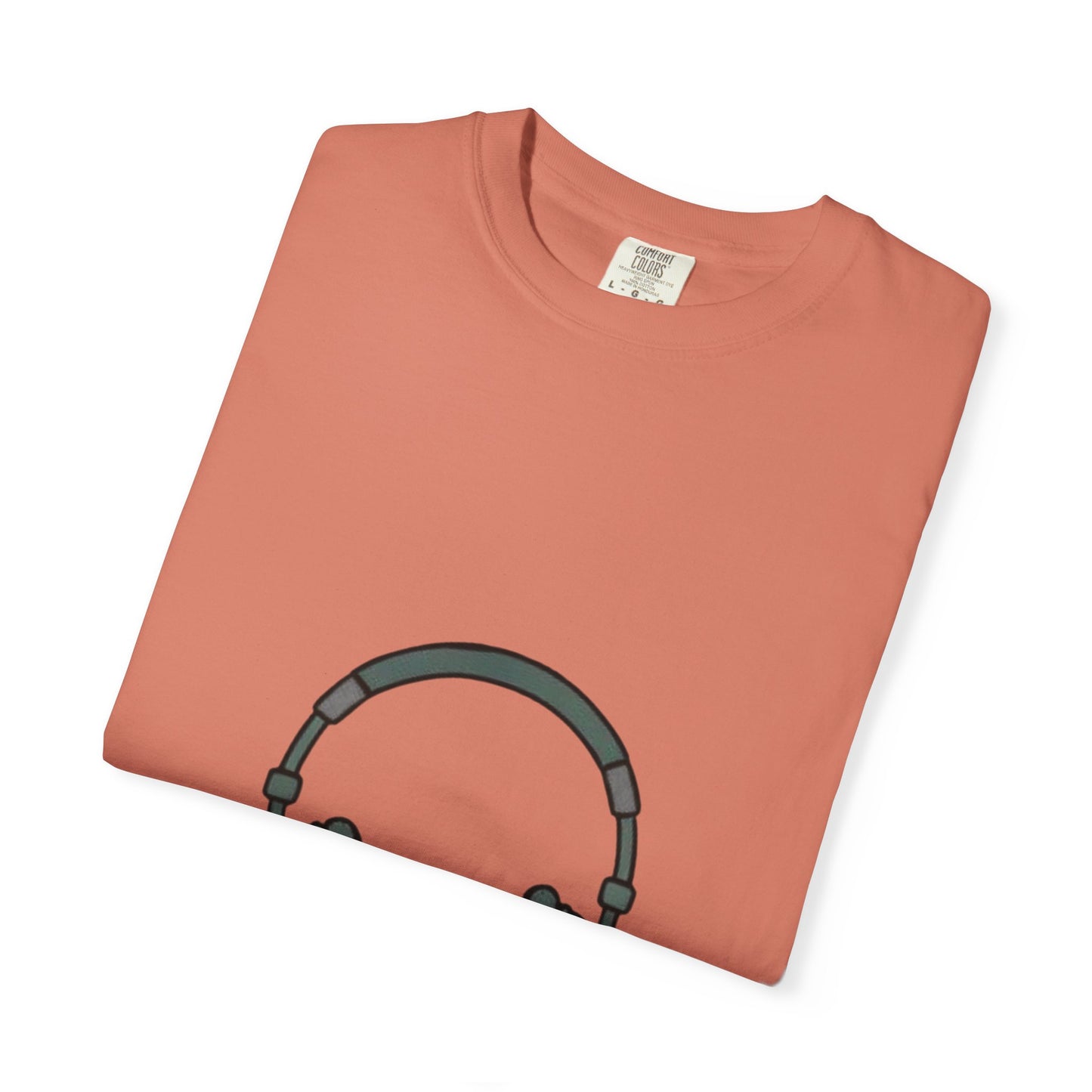 Head Phone Unisex Garment-Dyed T-shirt