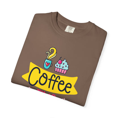 Funny Coffee Time Beans Latte Lovers Tee Black Brew Addicted Barista Freak Unisex Heavy Cotton T-Shirt