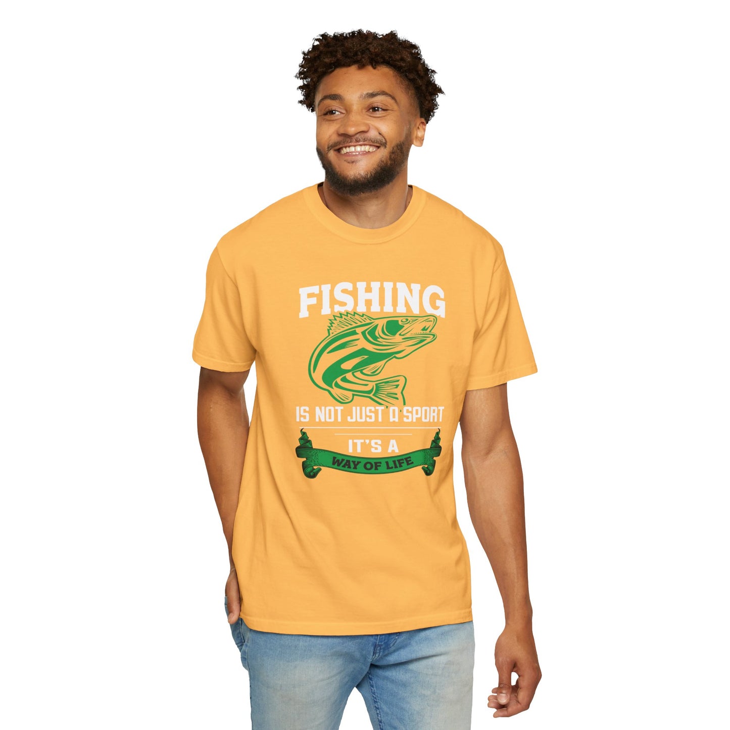 Fishing Is Not Just A Sport Reel Bait Fishing Tee Solitude Unisex Heavy Cotton T-Shirt