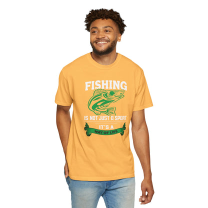 Fishing Is Not Just A Sport Reel Bait Fishing Tee Solitude Unisex Heavy Cotton T-Shirt