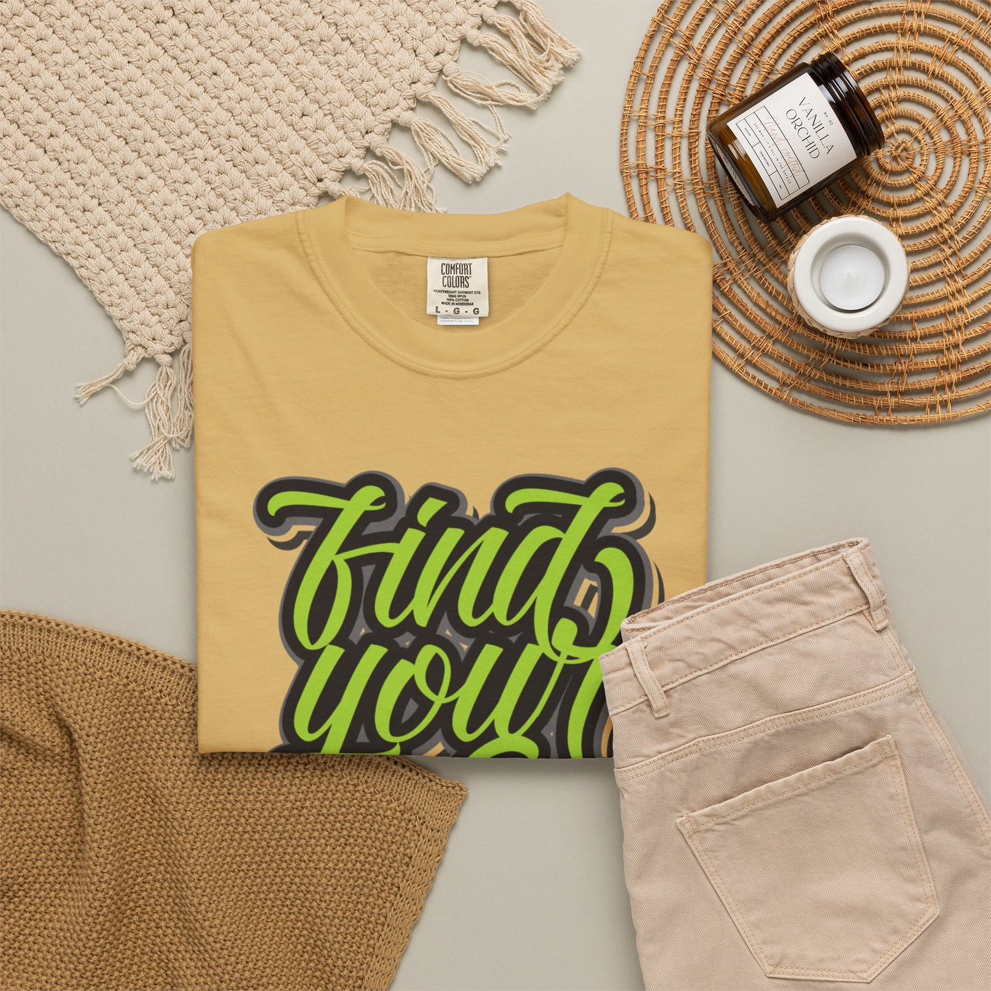 Find Your Way Direction Guidance Tee Exploration Adventure Destination Unisex Heavy Cotton T-Shirt
